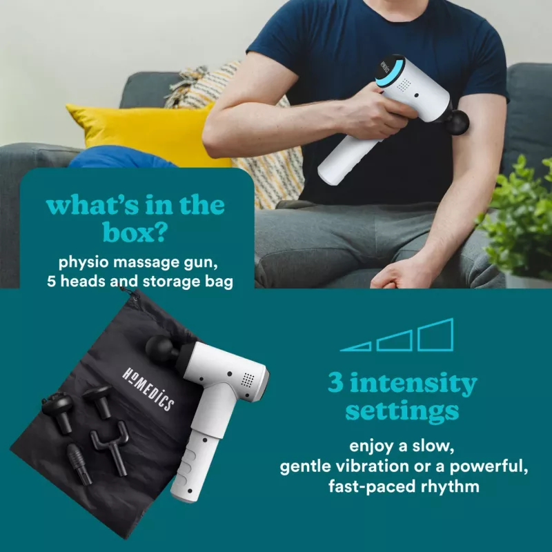 Percussion Massage Gun HoMedics PGM-150-EU — Portable Percussion Therapy Device