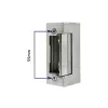 Electromagnetic lock QOLTEC 52459 12V symmetrical with memory and lock