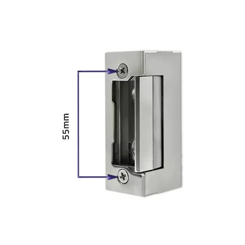 Electromagnetic lock QOLTEC 52459 12V symmetrical with memory and lock
