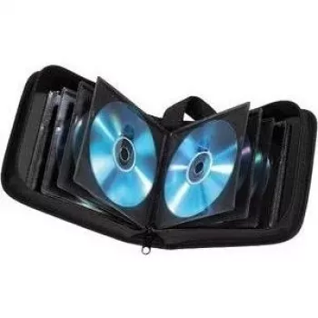 Hama CD Wallet Nylon 20, black 20 discs