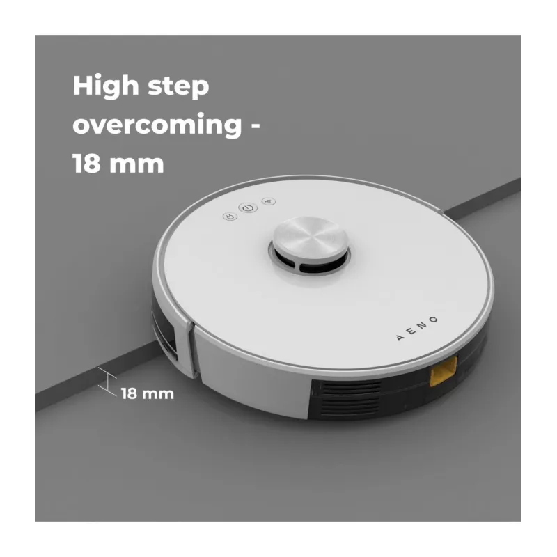 AENO Robot Vacuum Cleaner RC2S: wet & dry cleaning, smart control AENO App, powerful Japanese Nidec motor, turbo mode