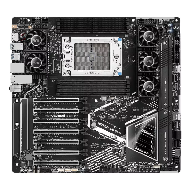 ASRock WRX90 WS EVO motherboard AMD WRX90 Socket sTR5 EEB
