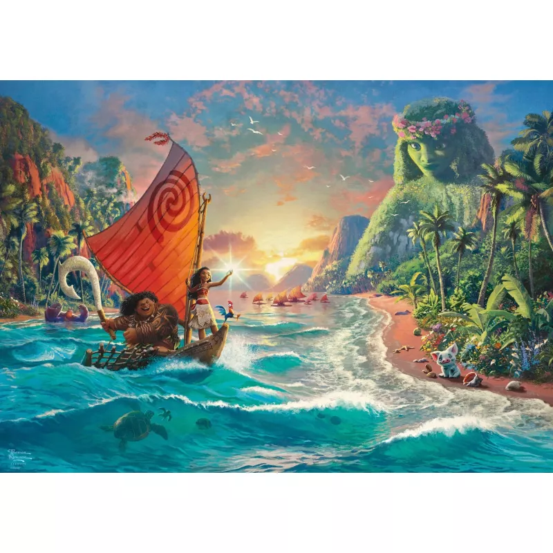 Thomas Kinkade Studios: Moana – Vaiana, Puzzle 1000 Pieces
