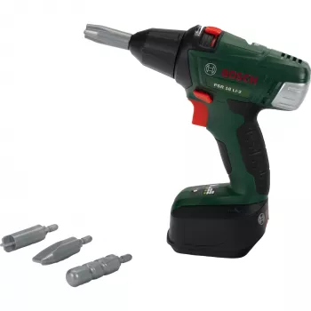 Theo Klein 8567 Bosch Cordless Screwdriver I Battery-Powered Drill/Screwdriver with Rotating and Interchangeable Bits I Light and Sound I Dimensions: