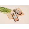 Protective phone case man and wood for Samsung Galaxy Note 20 Ultra — Pink Flower on Black
