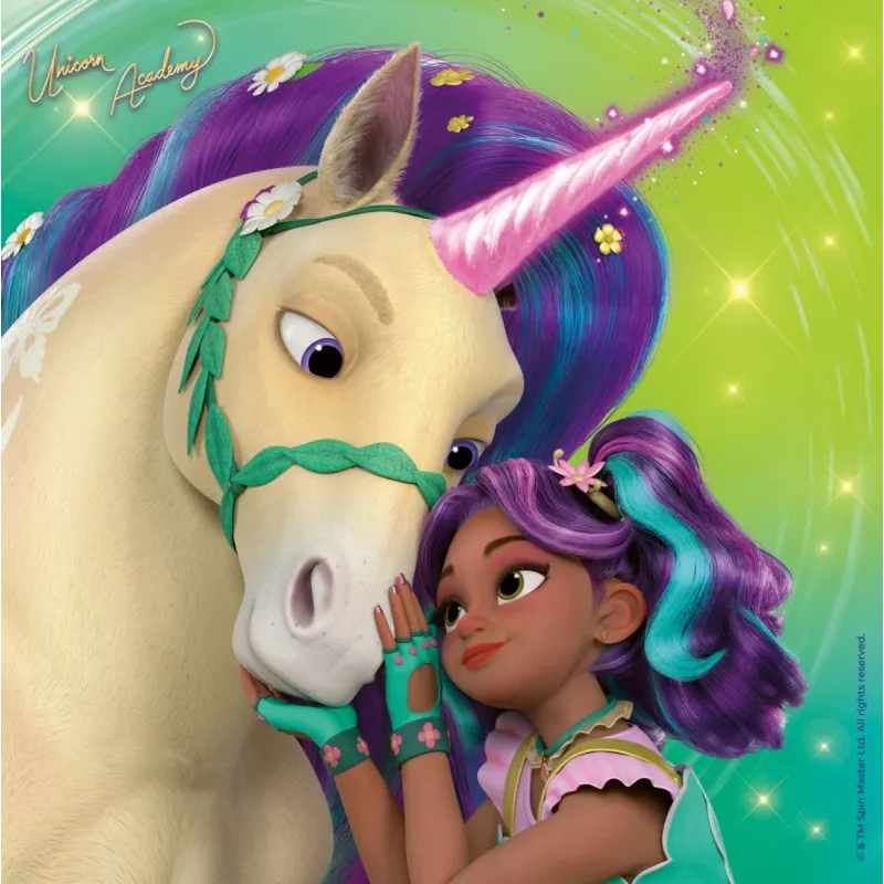 Jigsaw Puzzle Ravensburger Unicorn Academy — 3 x 49 pieces, set for children