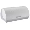Bread loaf container Maestro MR-1676-WHITE, stainless steel hinge lid, white, 385×255×190 mm