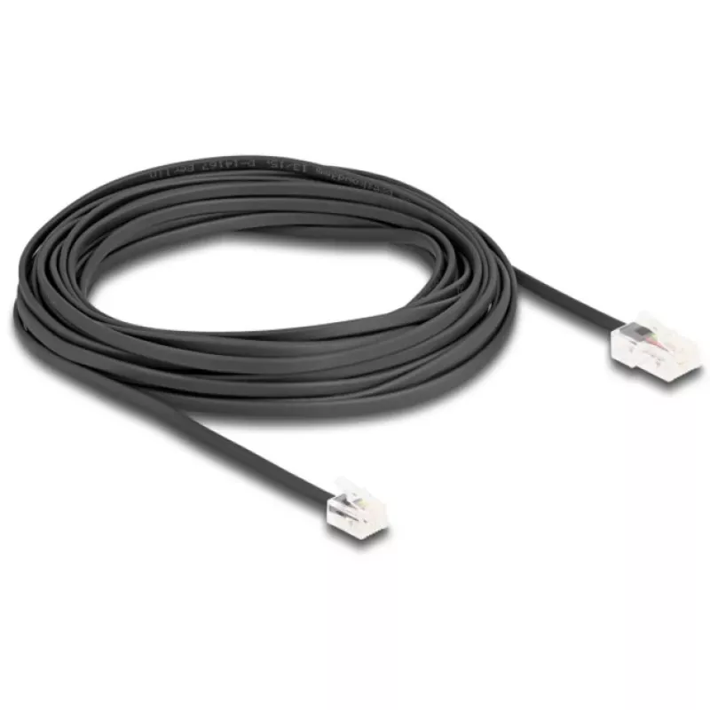 DeLOCK Telephone Cable RJ45 plug to RJ11 plug black 10 m