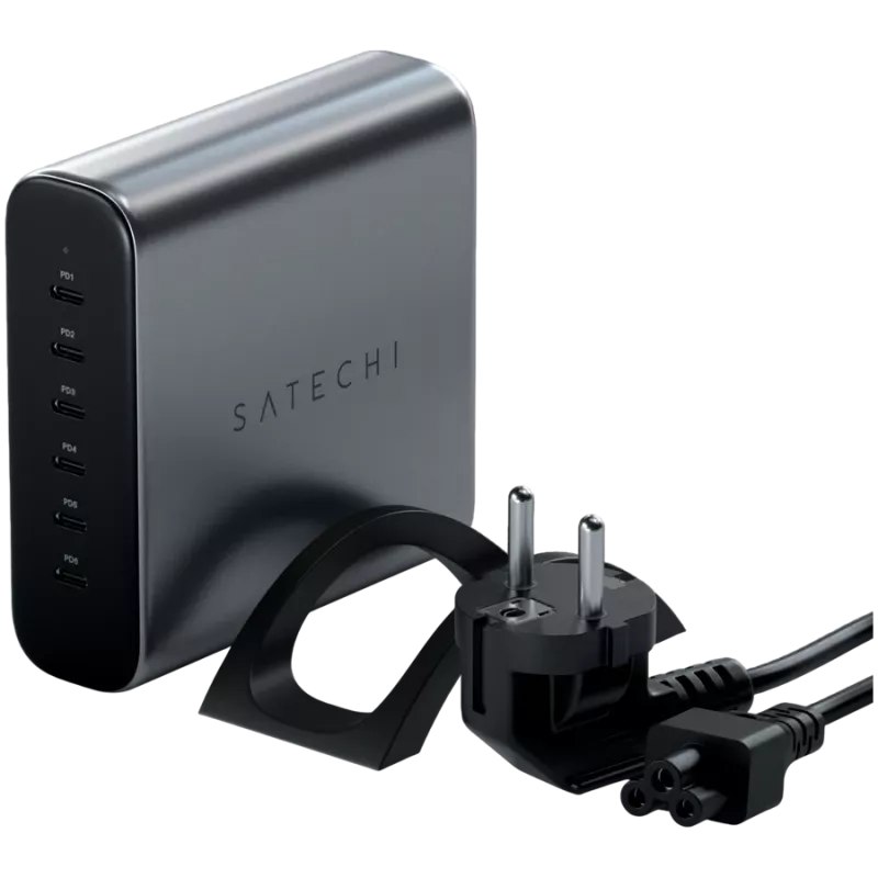 Indoor Charger Satechi ST-C200GM-EU Universal Grey 6 USB Type-C Ports
