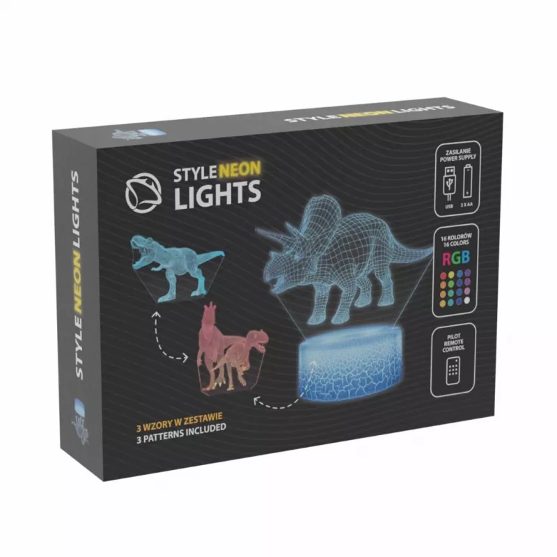 Table LED lamp MANTA SNL117RGB RGB 3D dinosaur light decoration