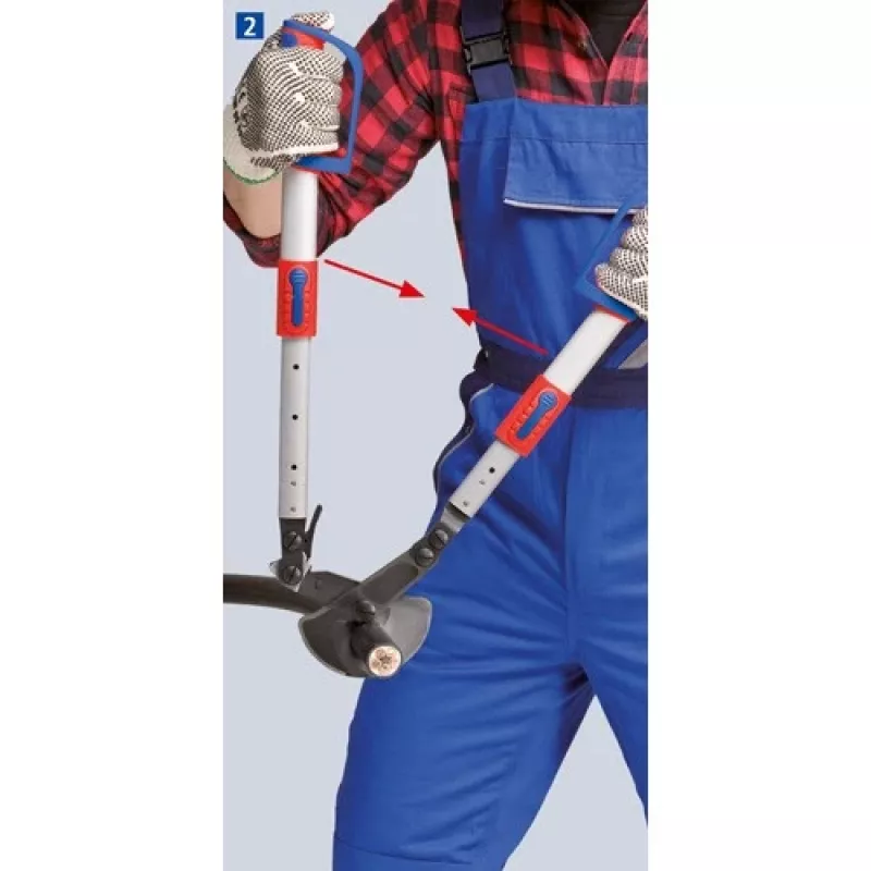 Cable shears Knipex 9532038, ratchet-action cutting tool for cables