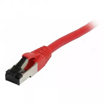 Synergy21 Patch Cable RJ45, CAT8.1 2000Mhz, 0,25m, Red, S-STP(S/FTP), TPE/LSZH(SuperFlex), AWG26,