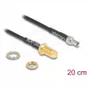 Coaxial cable DELOCK 90919 RG-174, 20 m, RP-SMA to TS9, black