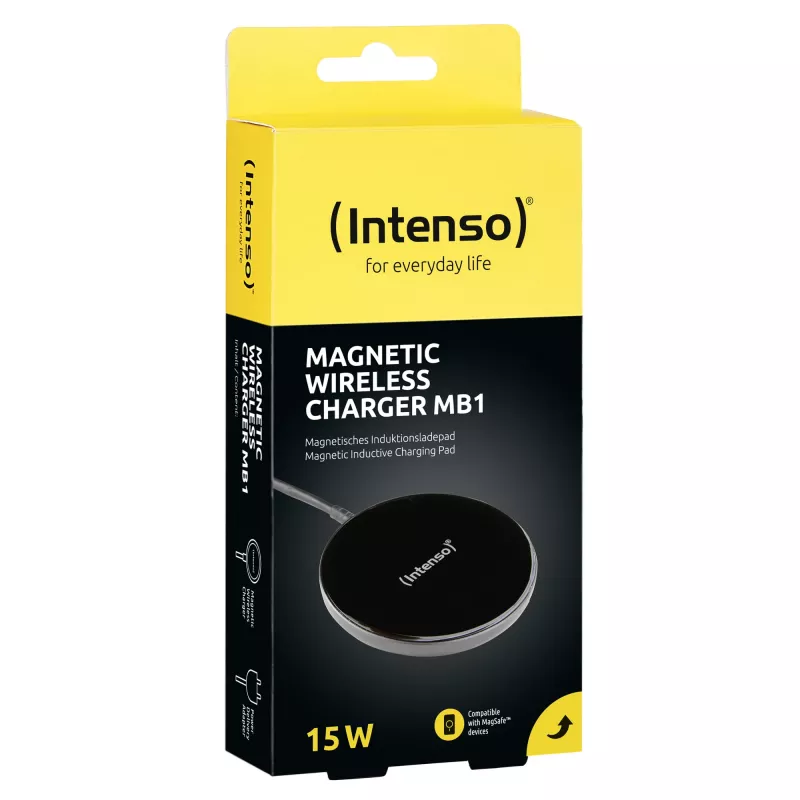 Intenso MB1 Smartphone Black USB Wireless Charging Fast Charging Indoor