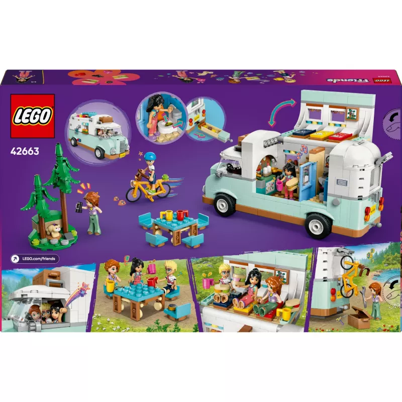 LEGO Motor Home set 42663 — LEGO Friends camper van, 778 pieces, 3 mini-dolls, age 7+