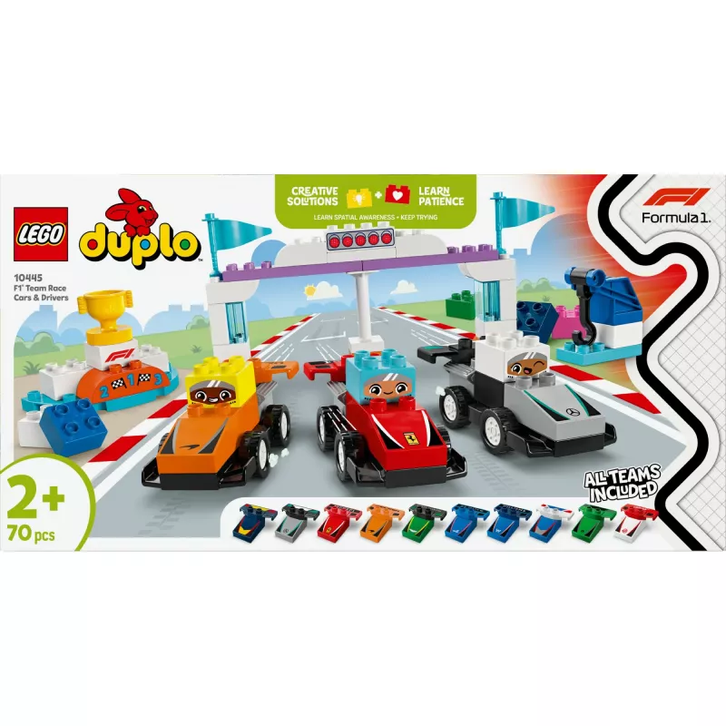 LEGO DUPLO 10445 F1 Team Race Cars & Drivers