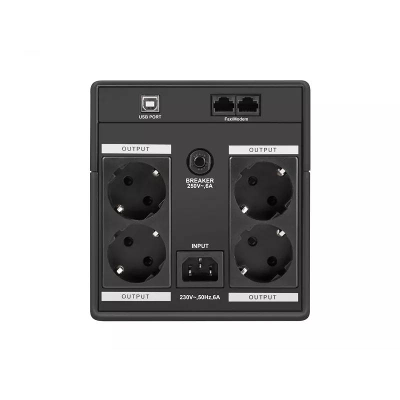 Armac H/1000F/LED uninterruptible power supply (UPS) Line-Interactive 1 kVA 4 AC outlet(s)