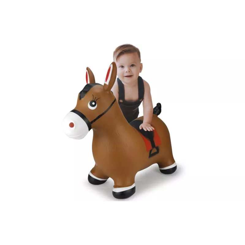 Inflatable Toy Animals Jamara Hopping Animal Horse Brown with Pump