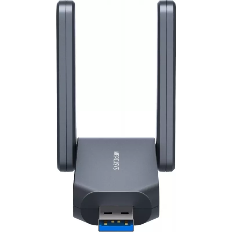 Wireless USB Adapter MERCUSYS MA37BEH — High Gain Wi-Fi 7 (BE6500) USB-C/USB-A compatibility