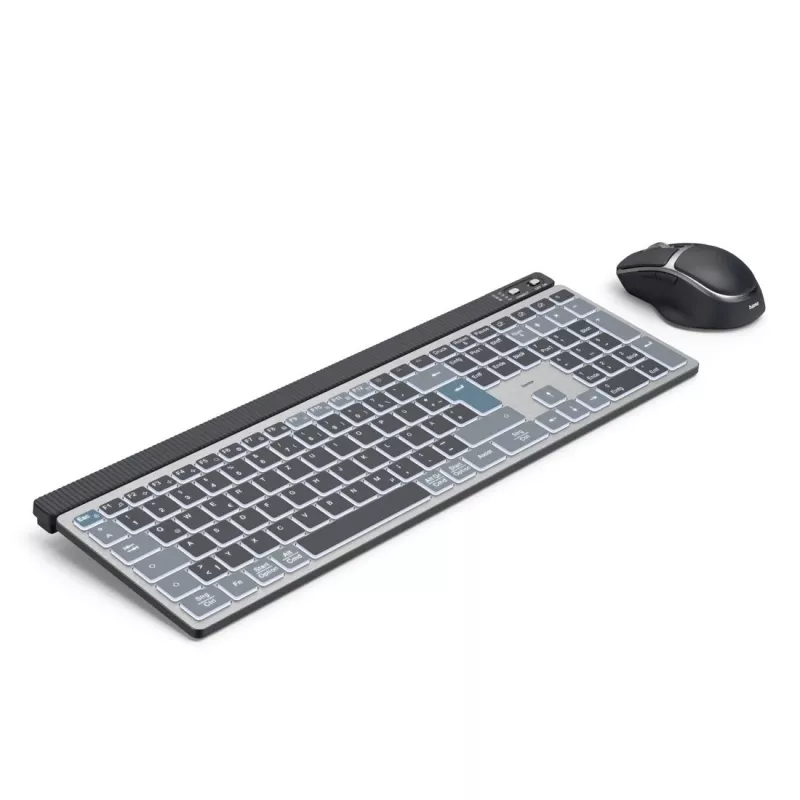 Wireless multi-device keyboard and mouse set HAMA WKM-750 — black, wireless connectivity