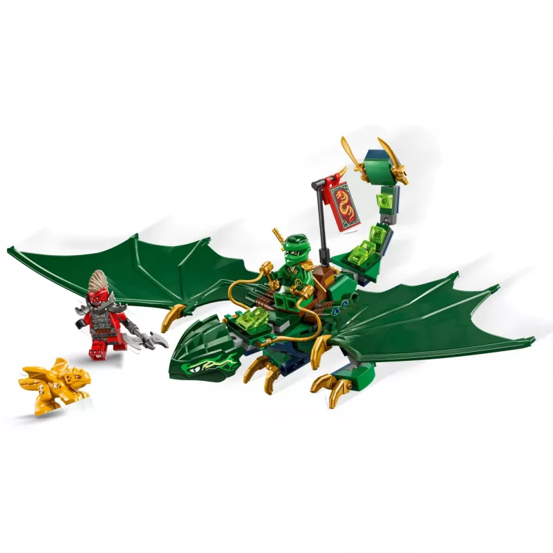 Construction toy set LEGO NINJAGO 71829 Lloyd's Green Forest Dragon, 128 pieces, 2 minifigures, for ages 6+