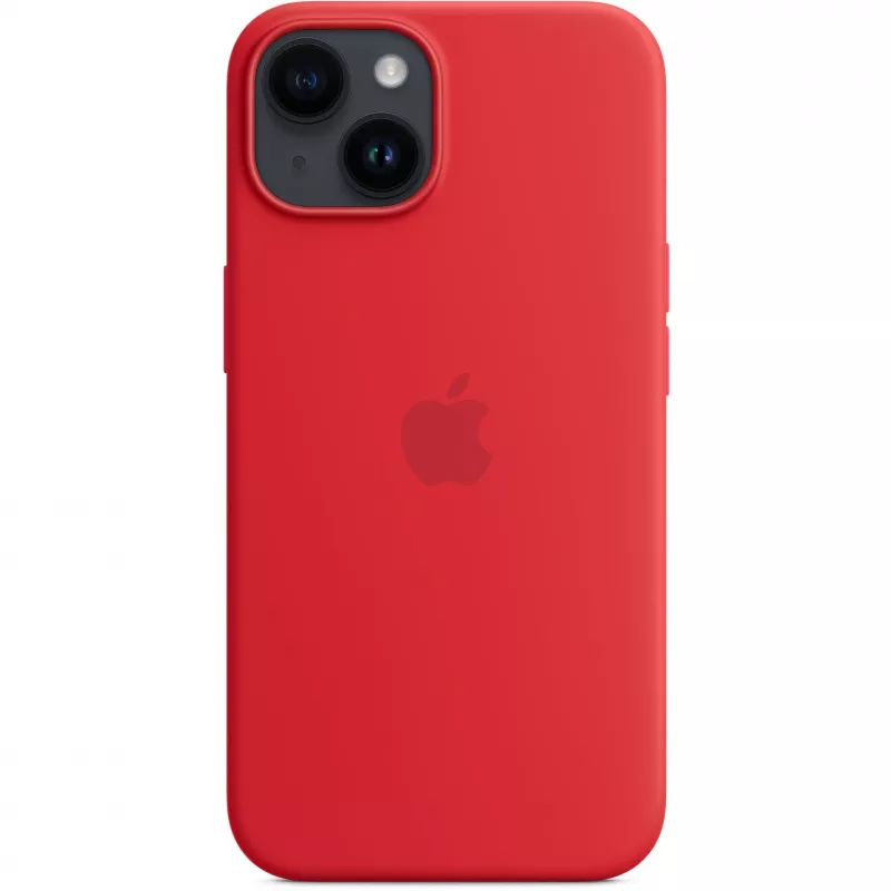 Apple iPhone 14 Silicone Case with MagSafe, (PRODUCT)RED