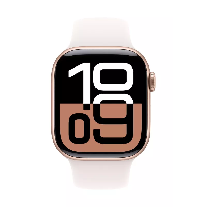 Watch Series 10 GPS 42 mm Rose Gold Aluminium Case with Light Blush Sport Band - S/M