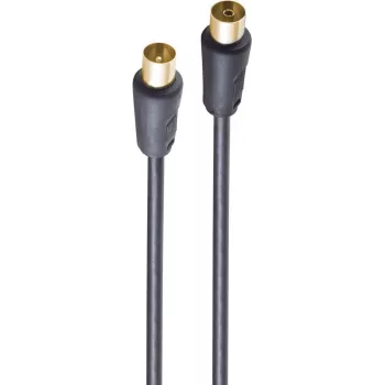 coaxial cable ShiverPeaks BS80205-128-GS 5 m IEC Black