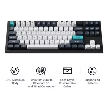 Keyboard Wrl Q3 Max RGB/CARBON Black Q3M-M4 Keychron
