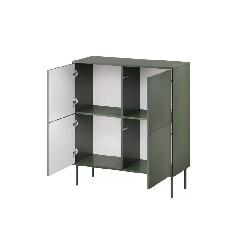 Cama 4D chest of drawers TRESSE 100x40x110 matte green