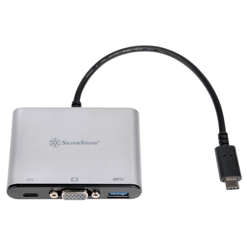 External video adapter SILVERSTONE CH7517 USB-C to VGA (Chrontel CH7517) external display connection