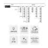 Extralink Icicle Curtain, 500L Cool White + Cool Flash, Length 3 + 20 m