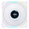 LIAN LI UNI FAN TL LCD 120mm ARGB Case Fans - White 3-Pack