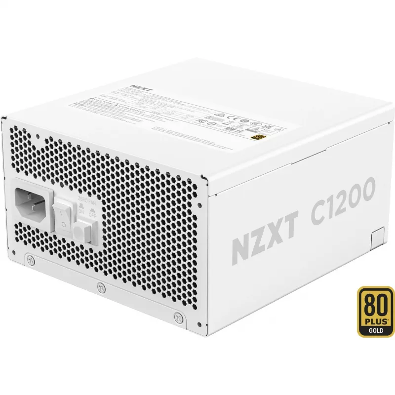 Power Supply | NZXT | PA-2G2BW-EU | 1200 Watts | Efficiency 80 PLUS GOLD | MTBF 100000 hours | PA-2G2BW-EU