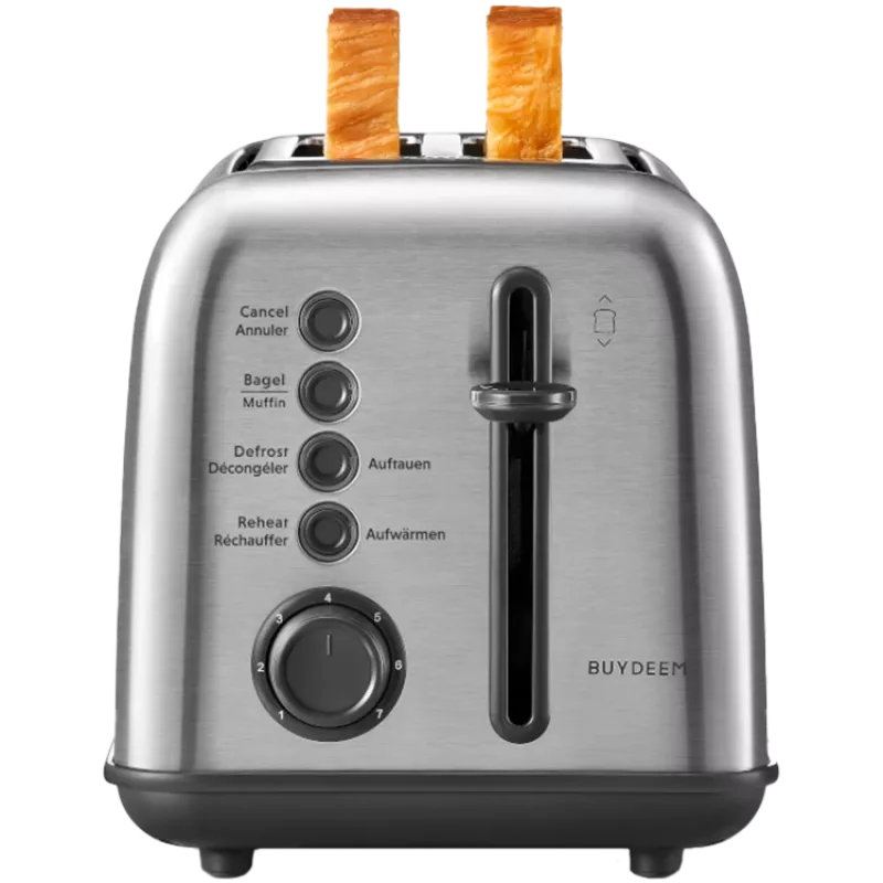 BUYDEEM 2 Slice Toaster, model DT620E, color Stainless Steel, EU