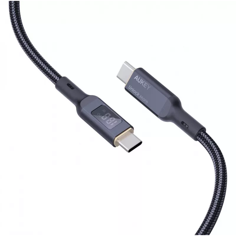 AUKEY CB-MCC102 USB Cable 1.8m USB C Black 480 Gbit/s