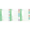 Divider Forpus, A4, 1-12 colors, plastic