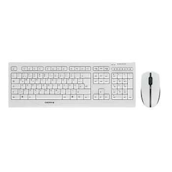 CHERRY B.UNLIMITED 3.0 keyboard Mouse included Office RF Wireless German Grey