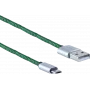 USB Cable ShiverPeaks BS14-50115 0.9m USB A Micro-USB B Green
