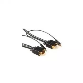 Microconnect MONGH5BMJ video cable adapter 5 m VGA (D-Sub) + 3.5mm Black
