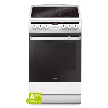 Freestanding cooker Amica SHC 5874 W Electric Ceramic 4 Zones