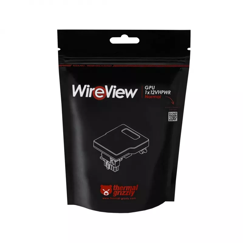 Thermal Grizzly | WireView | GPU 1x12VHPWR Reversed | Black | N/A