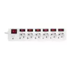 Power Extension LogiLink LPS250 1.5m 6 AC Outlets Indoor White