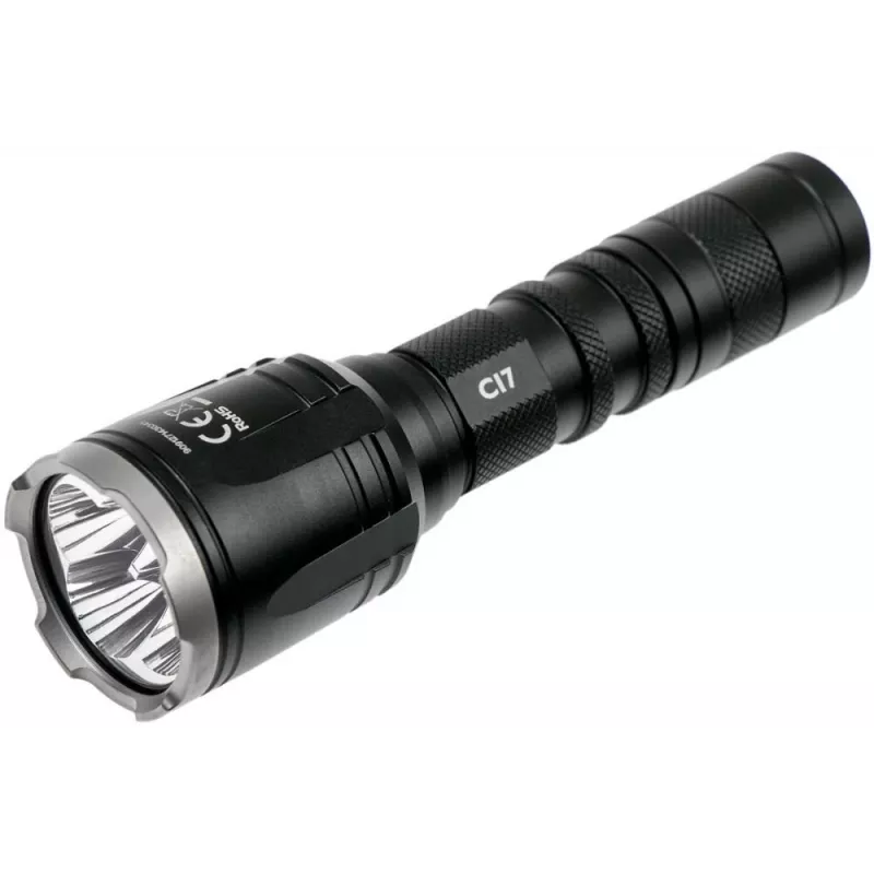 Hand flashlight Nitecore CI7 — 4 LEDs, 2500 lumens, 130 h runtime, 148.2 mm, 158 g, black