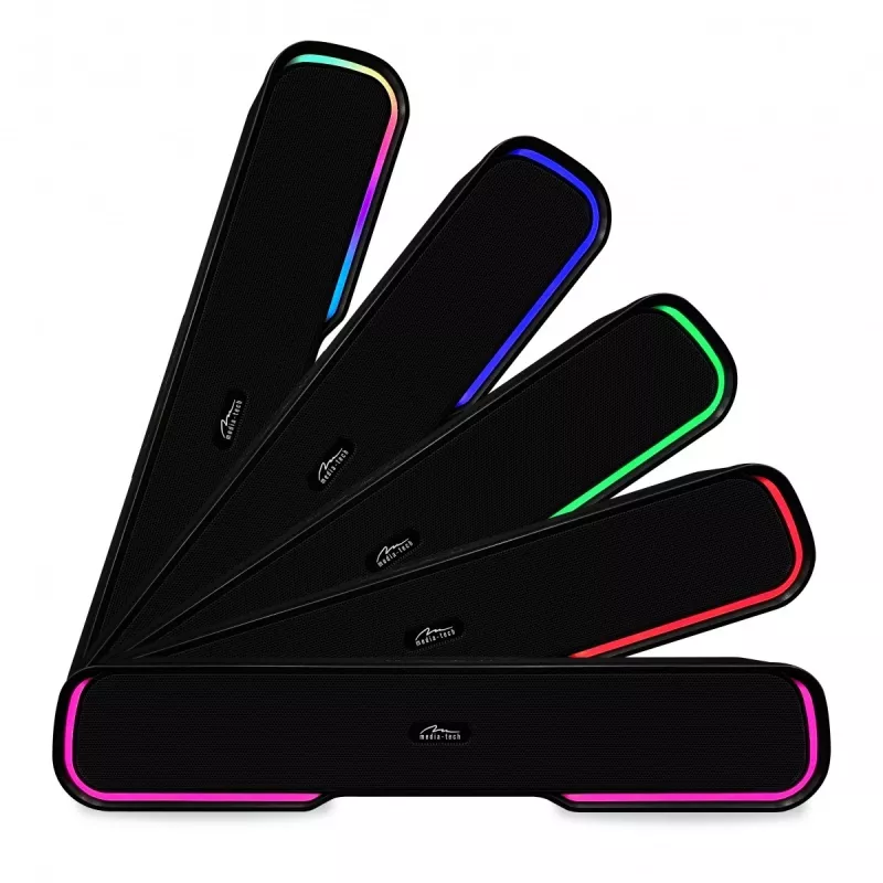 Speakers MEDIA‑TECH Phantom MT3180 soundbar 450W RMS, 80W battery-powered, Bluetooth, wired & wireless, black