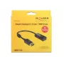 DeLOCK - Video- / Audio-Adapter - DisplayPort / HDMI - DisplayPort (M) - HDMI, 19-pin (W) - 20cm - (DisplayPort 1,2) - Black (62609)