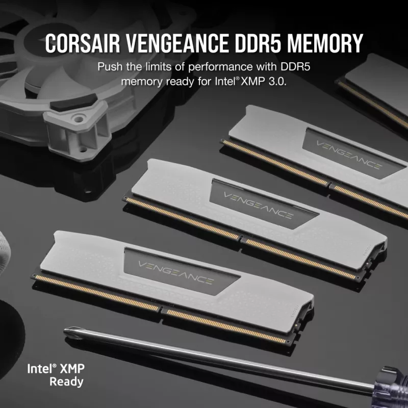 CORSAIR Vengeance DDR5 Kit 48 GB 2 x 24 GB DIMM 288-PIN 3000 MHz PC5-48000 CL30 1.4 V white (CMK48GX