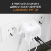 Power strip QOLTEC 52548 with 3×AC sockets and USB port