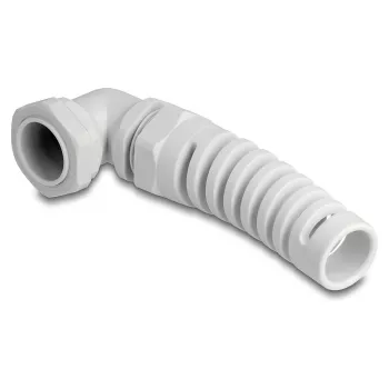 DeLOCK Cable Gland 90° angled PG21 grey strain relief