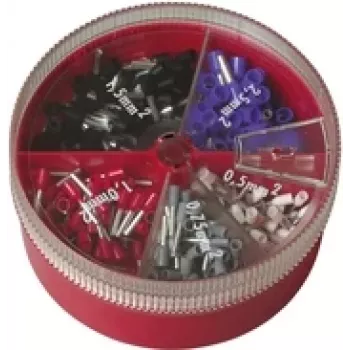 Cimco 187606 Ferrule Assortment Partially Insulated 1 Set (187606)
